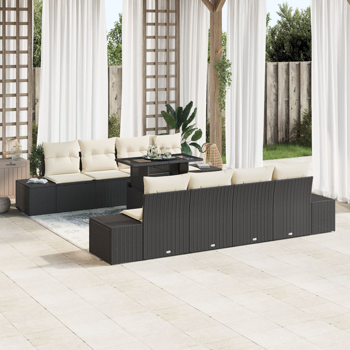 Have Sofa Sæt 7 Dele Beige Poly Rattan Have Sofa Sæt