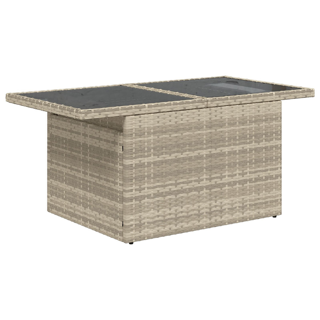 Have Sofa Sæt Sæt af 7 Brun, Grå Rattan, Polyester Have Sofa Sæt