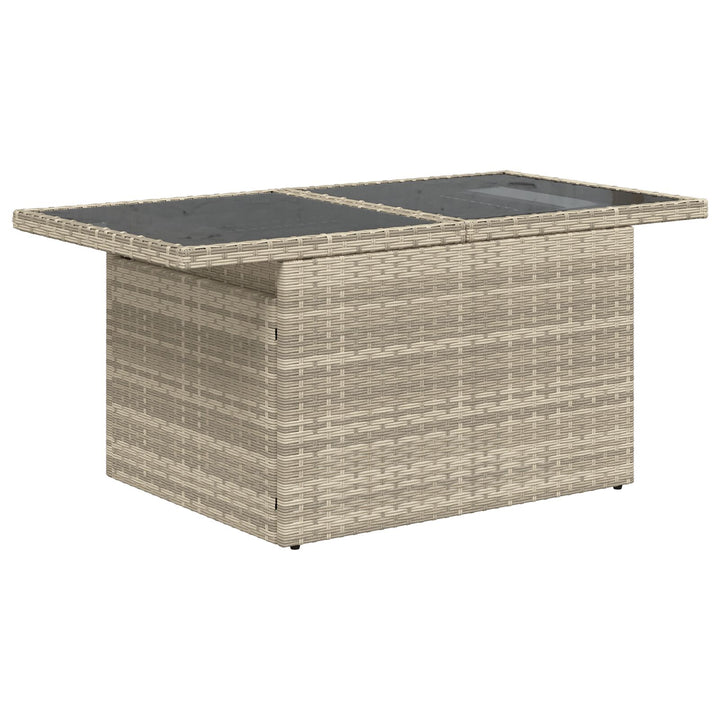 Have Sofa Sæt Sæt af 7 Brun, Grå Rattan, Polyester Have Sofa Sæt