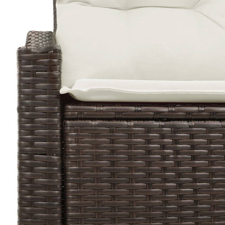 2-personers have-sofa med opbevaring og puder brun poly-rattan