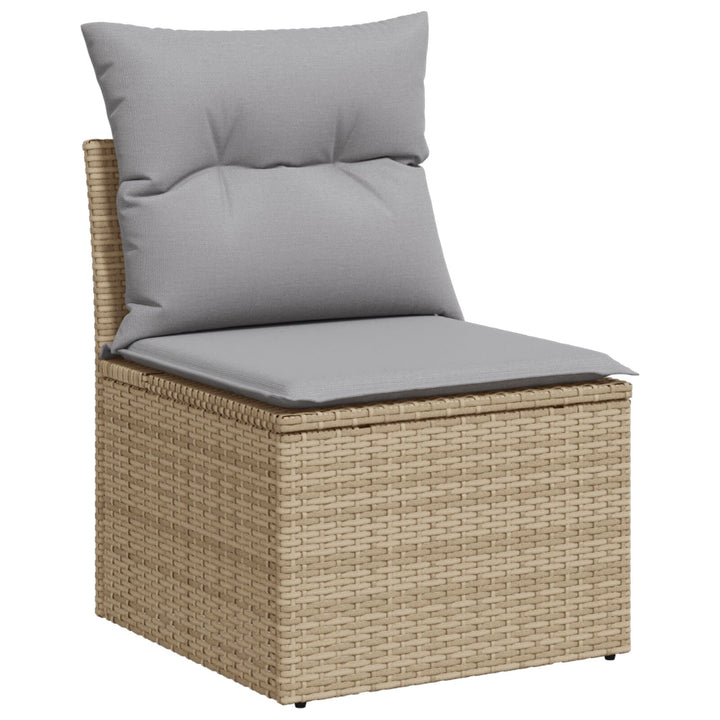 Have Sofa Sæt Sæt med 11 Grå Metalramme Have Sofa Rektangulær