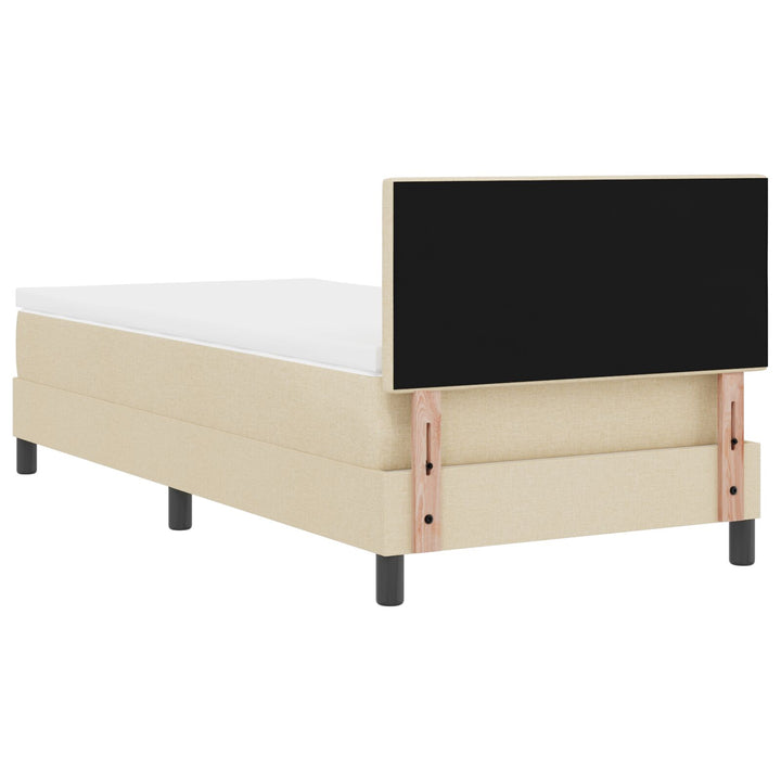 Sengestel med Madras Beige Stof 90 x 190 cm Sengemadras