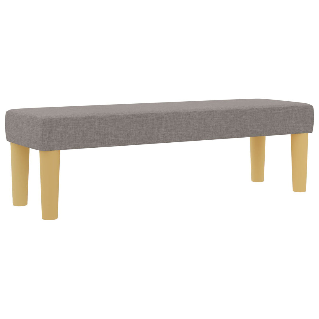 Sengestel med Madras Sæt af 2 Taupe Stof 120 x 200 cm Sengestel