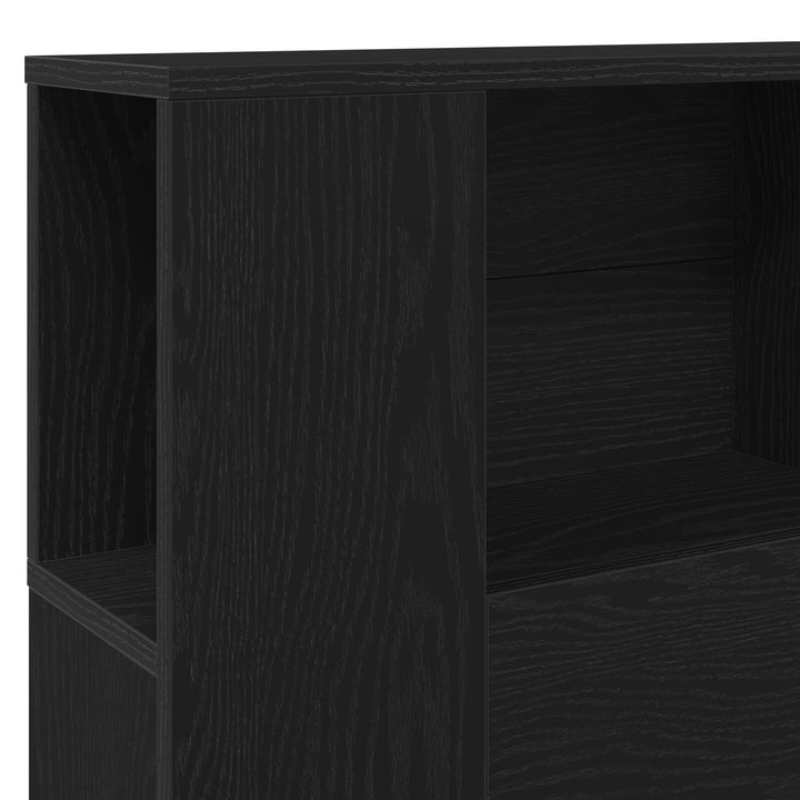 Sengegavl Skab Sort Eg 200x18,5x104,5 cm