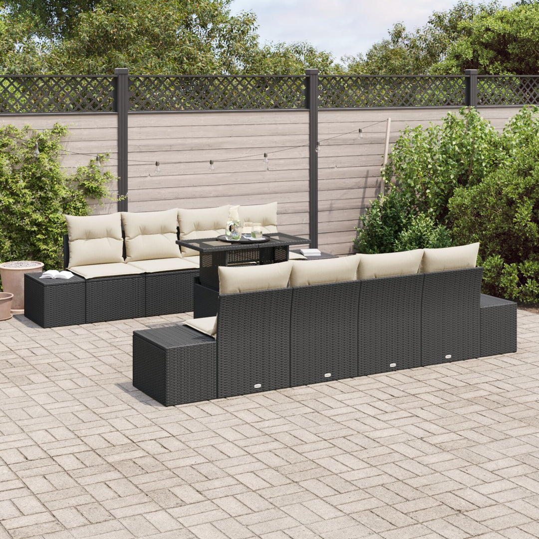 Have Sofa Sæt 7 Dele Beige Poly Rattan Have Sofa Sæt