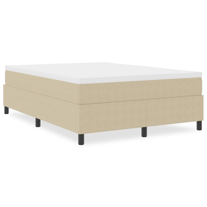 Box Spring Seng Lys Grøn Grå 140x200 cm Corduroy Stof
