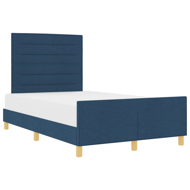 Sengestel Blå Stof 120 x 190 cm Sengestel Rektangulær Moderne