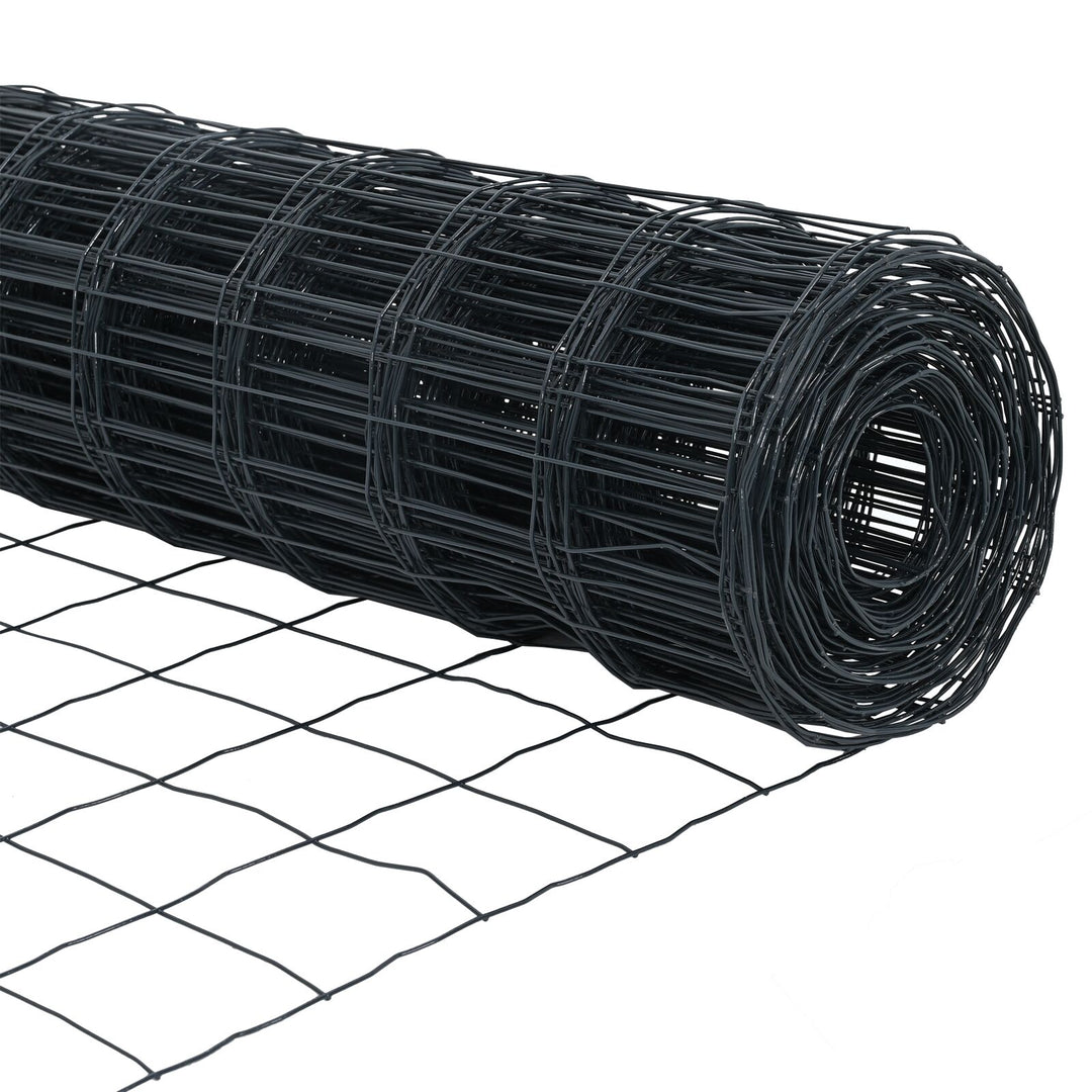 Eurohegn med 13 spike posts 0,6x25 m galvaniseret stål grå