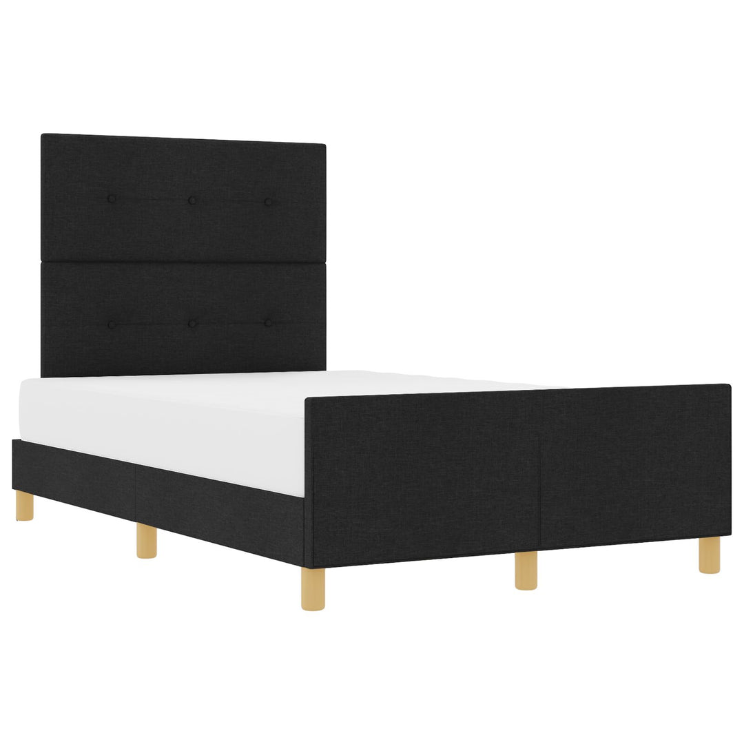 Sengestel Sort 120x190 cm Stof
