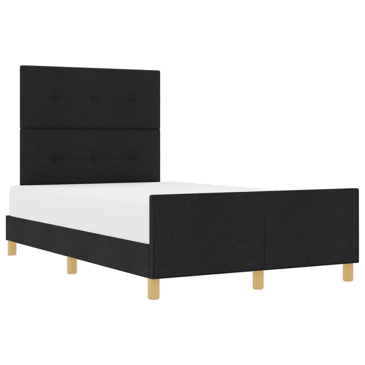 Sengestel Sort 120x190 cm Stof