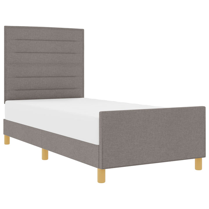 Sengestel Taupe 100x200 cm Stof