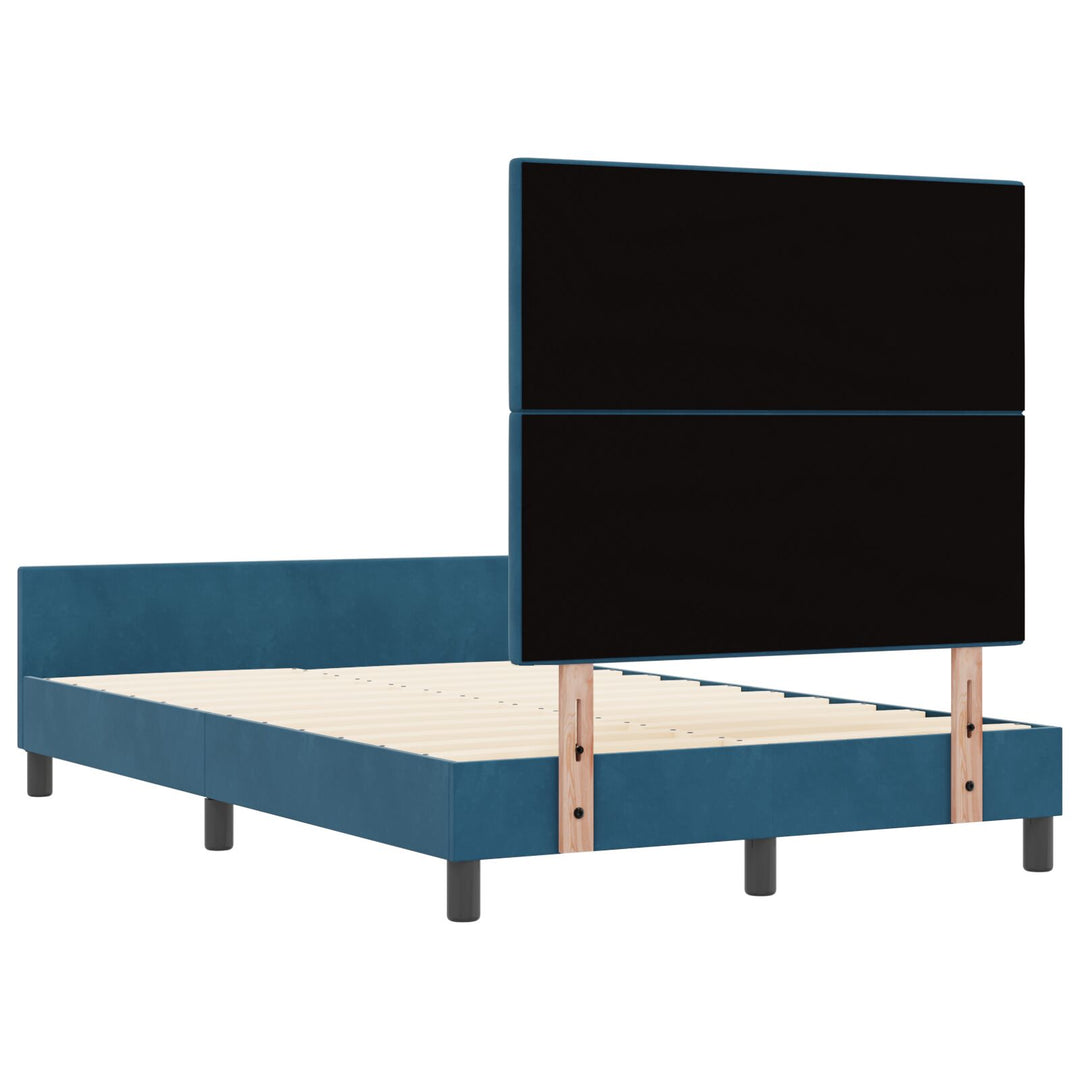 Sengestel Mørkeblå 120x200 cm Fløjl