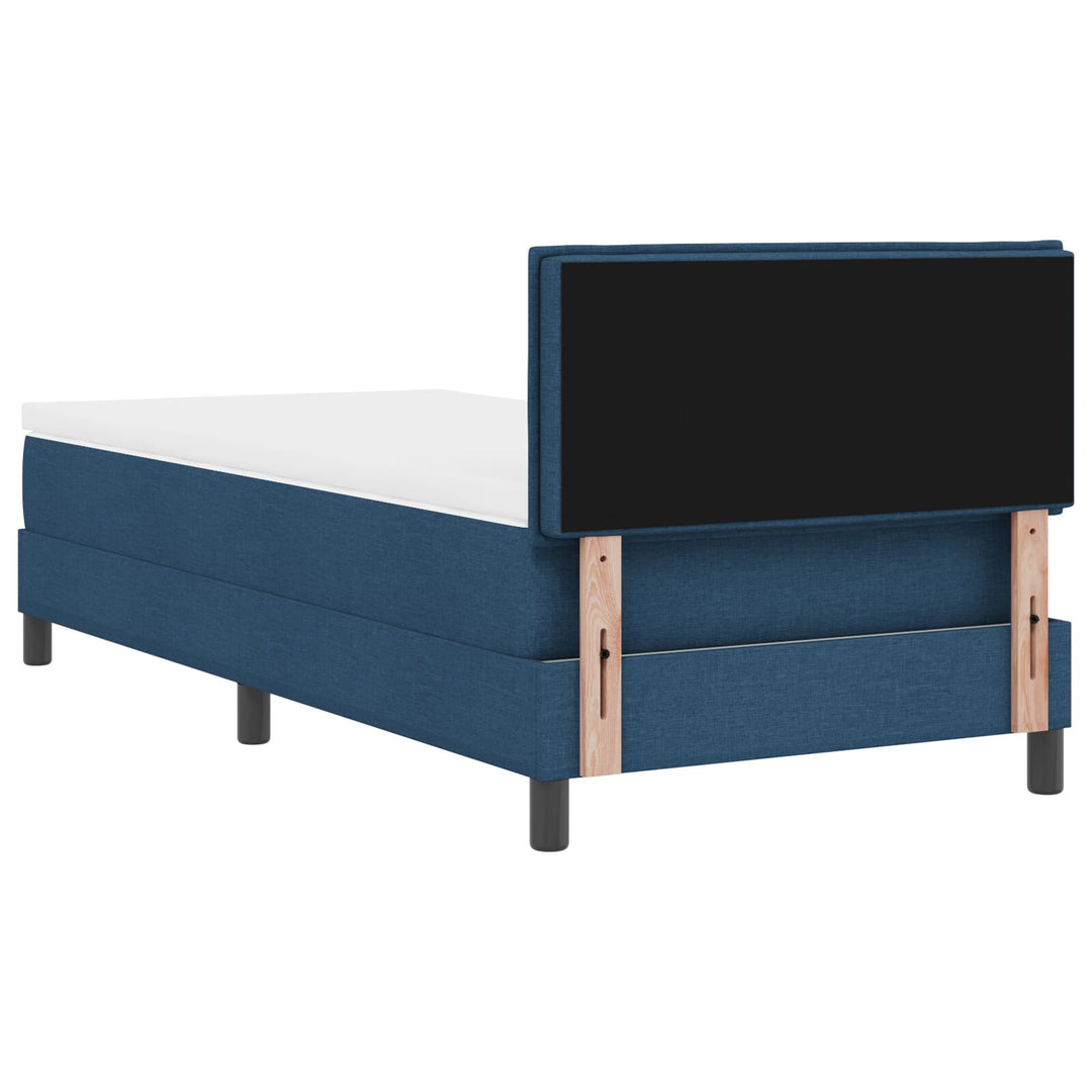 Sengestel med madras Blå Stof 100 x 200 cm Sengestel