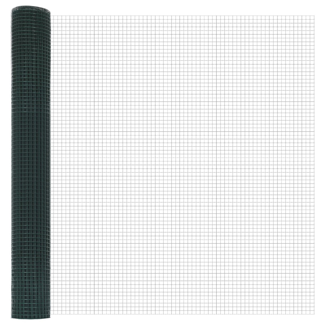 Vinklet Trådhegn med 13 Spike Poster Grøn 1.2x50 m Stål