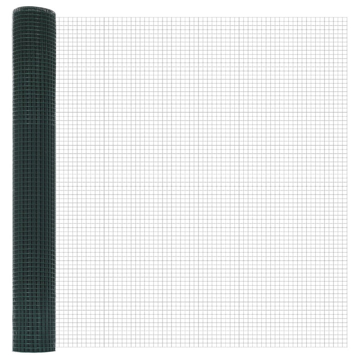 Vinklet Trådhegn med 13 Spike Poster Grøn 1.2x50 m Stål