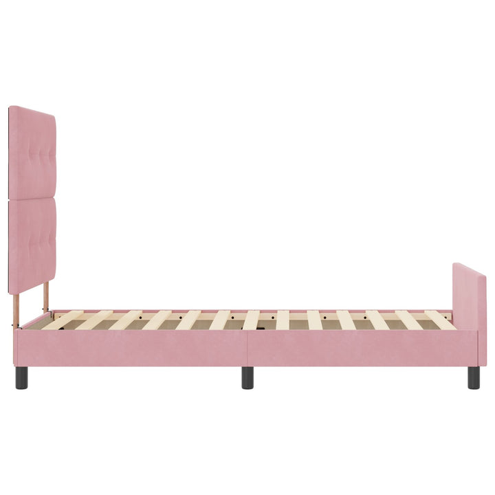 Sengestel Pink 100x200 cm Fløjl