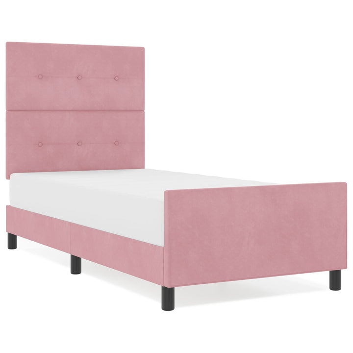 Sengestel Pink 90x200 cm Fløjl