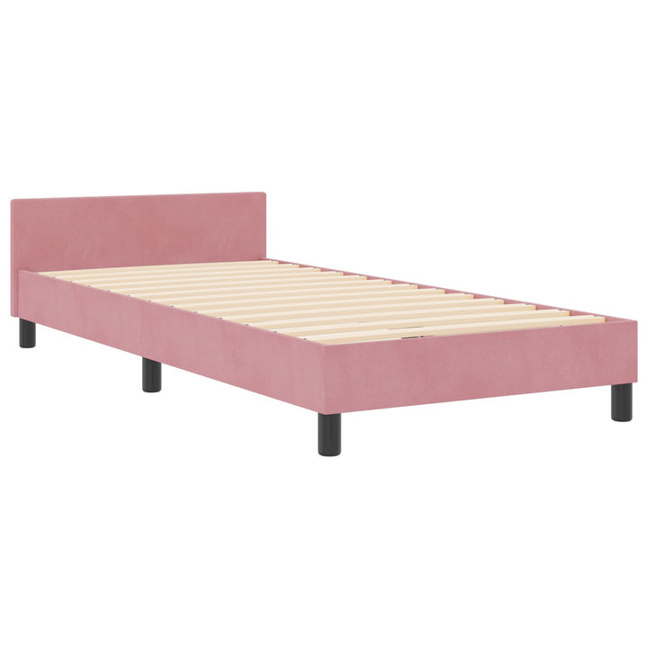 Sengestel Pink 90x200 cm Fløjl