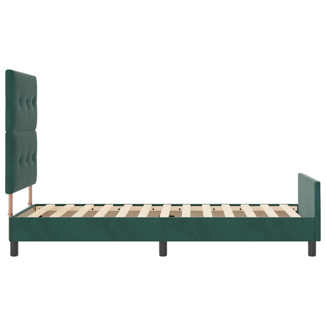 Sengestel Mørkegrøn 90x190 cm Velour