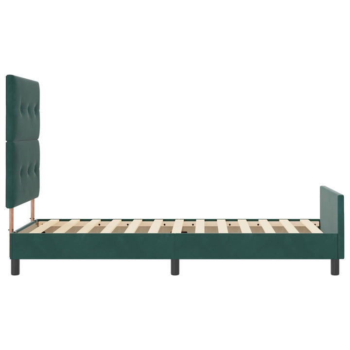 Sengestel Mørkegrøn 90x190 cm Velour