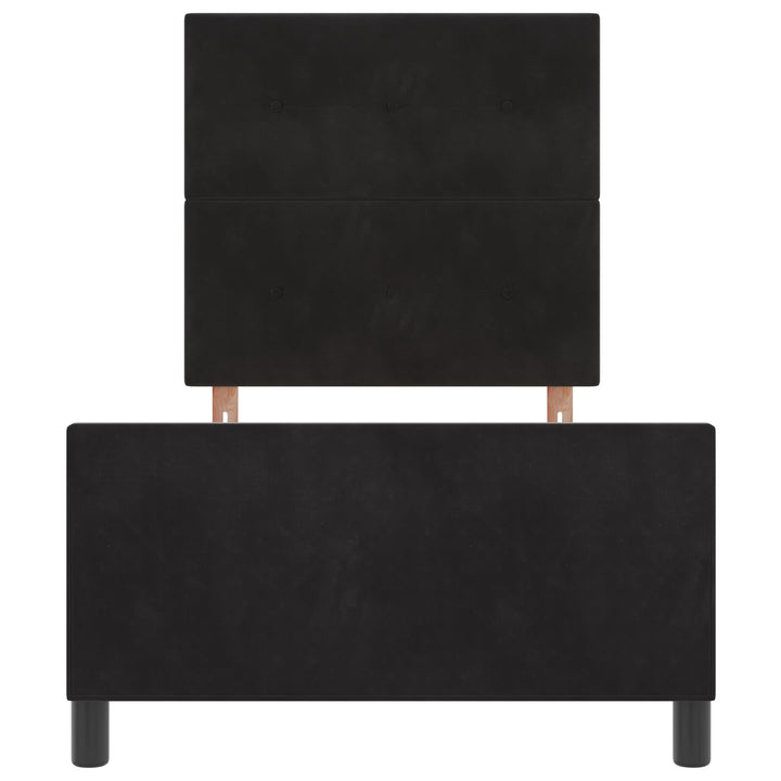 Sengestel Sort 100x200 cm Fløjl