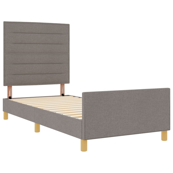 Sengestel Taupe 100x200 cm Stof