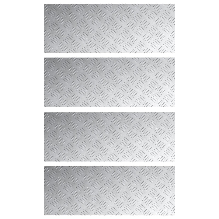 Aluminium Rutsjebaner 4 stk Skridsikre 80x30 cm