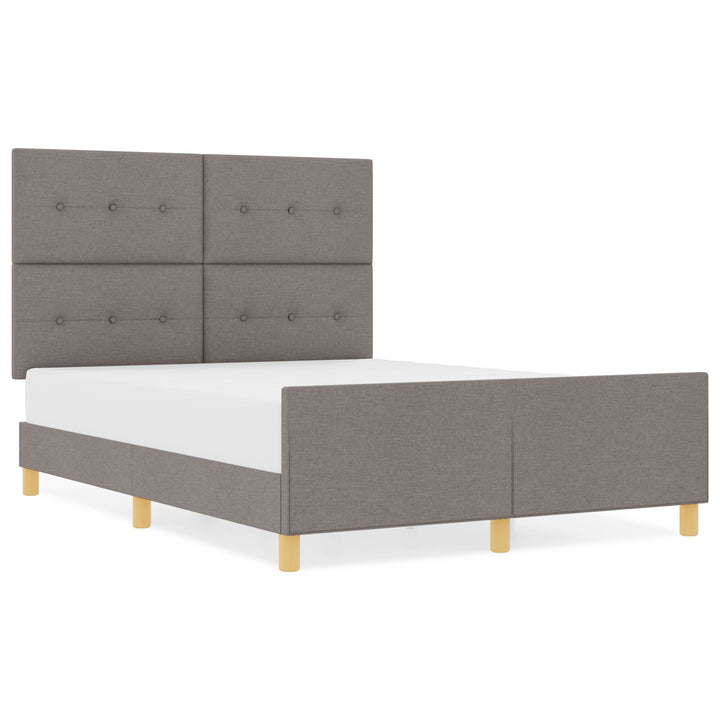 Sengestel Taupe 140x200 cm Stof