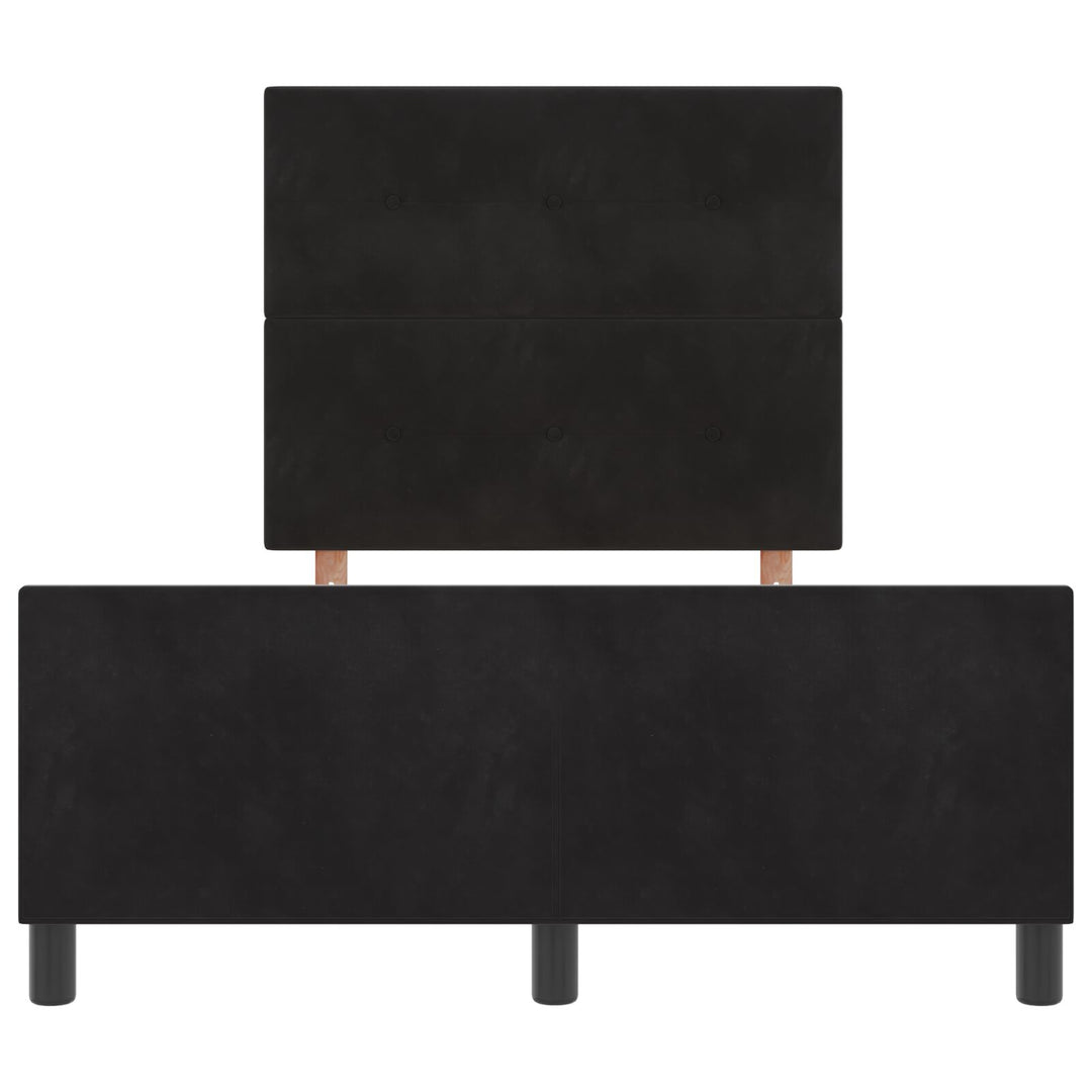 Sengestel Sort 120x190 cm Fløjl