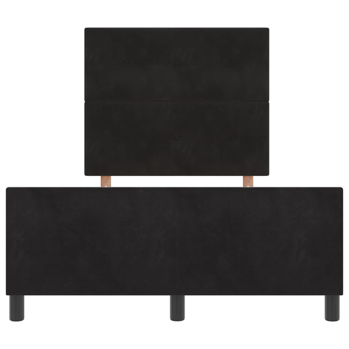 Sengestel Sort 120x190 cm Fløjl