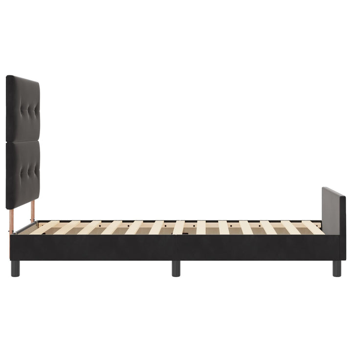 Sengestel Sort 100x200 cm Fløjl