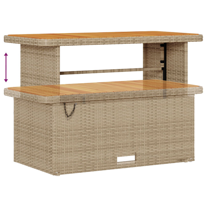 10 Delers Have Sofa Sæt med Hynder Beige Poly Rattan Acacia, vidaXL 2-Sæders Have Sofa med Opbevaring & Hynder Beige Poly Rattan, vidaXL 4 Stykker Have Spise Sæt med Hynder Beige Poly Rattan Acacia