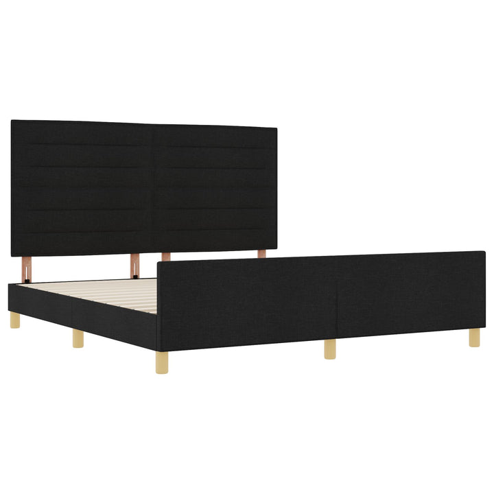 Sengestel Sort 180x200 cm i Stof