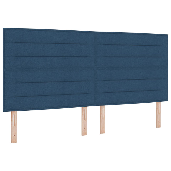 Sengestel Blå 200x200 cm Stof
