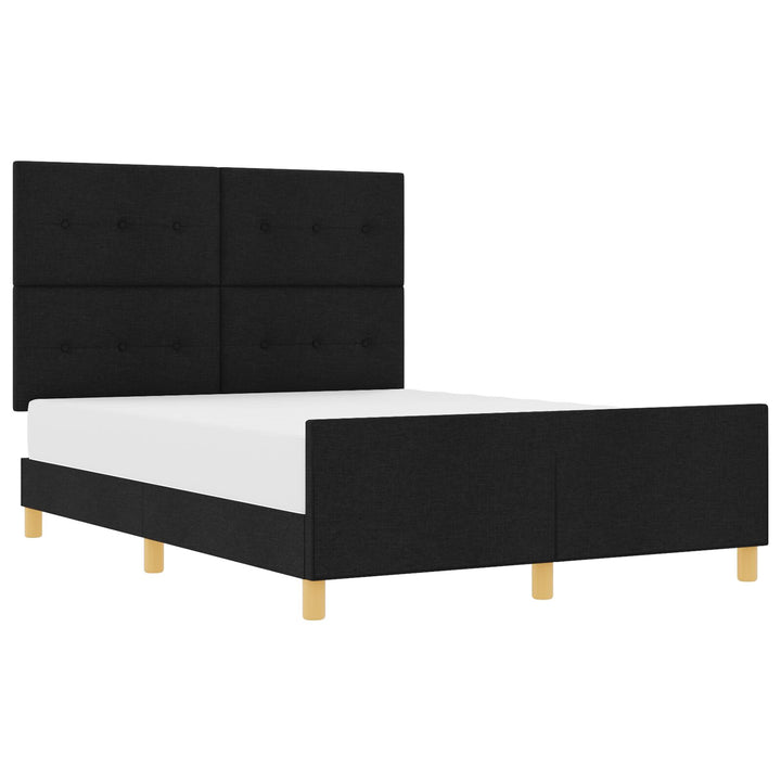 Sengestel Sort 140x200 cm Stof