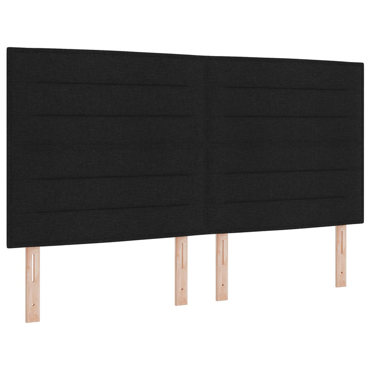 Sengestel Sort 180x200 cm i Stof