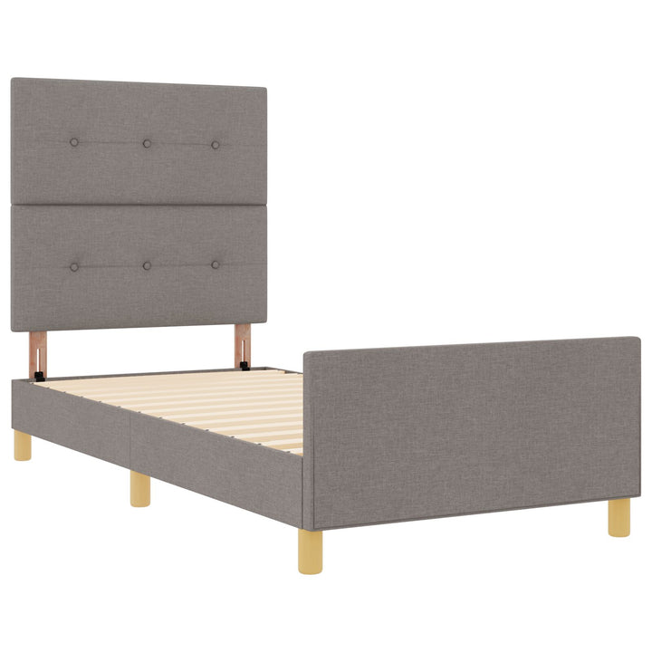 Taupe Sengestel 100x200 cm i Stof