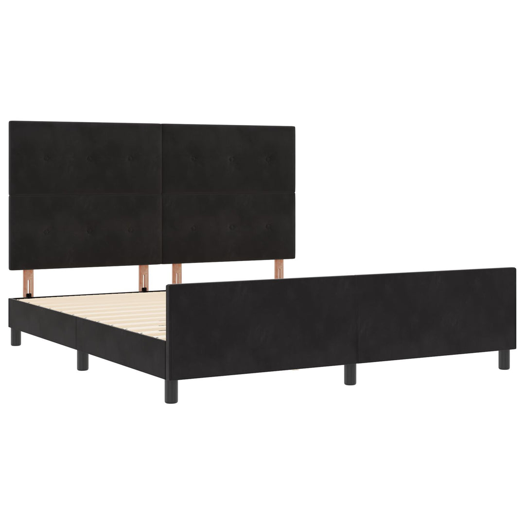 Sort Velvet Sengestel 180x200 cm