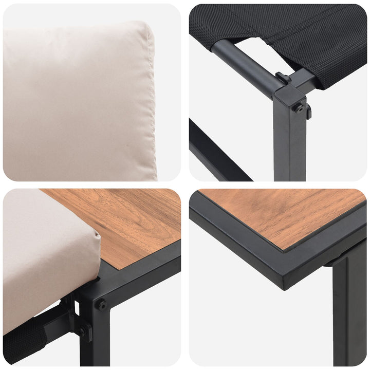 3-delt have-sofa sæt med taupe hynder