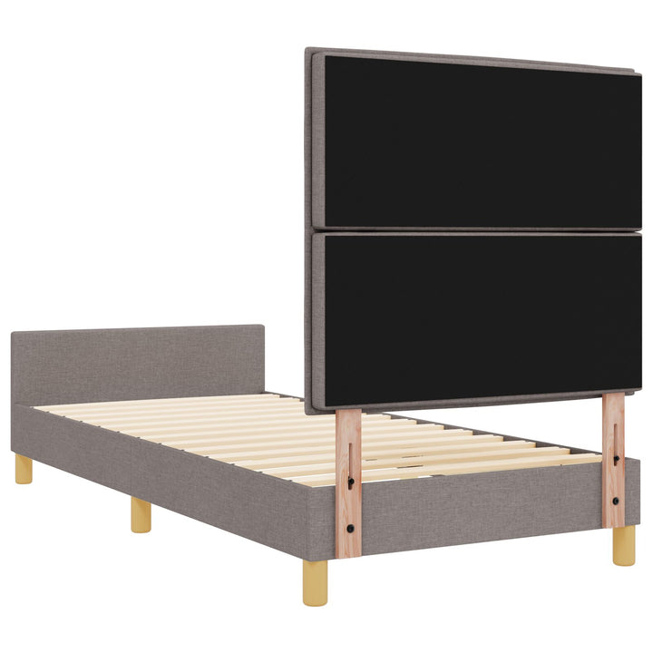 Sengestel Taupe 100x200 cm Stof