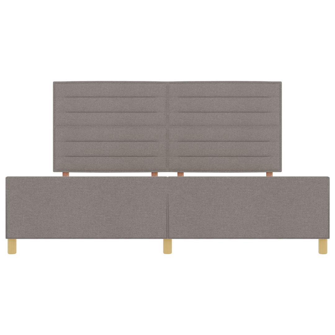 Sengestel Taupe 200x200 cm i stof