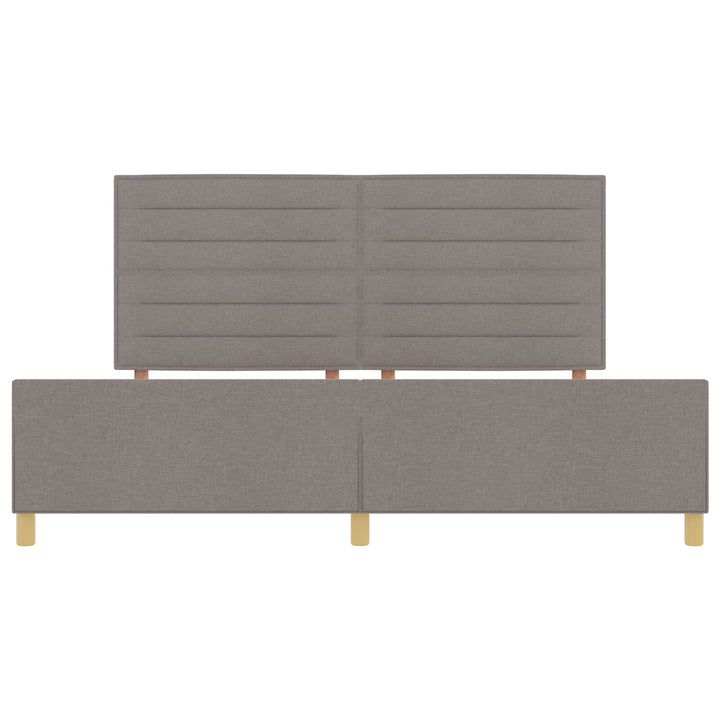 Sengestel Taupe 200x200 cm i stof