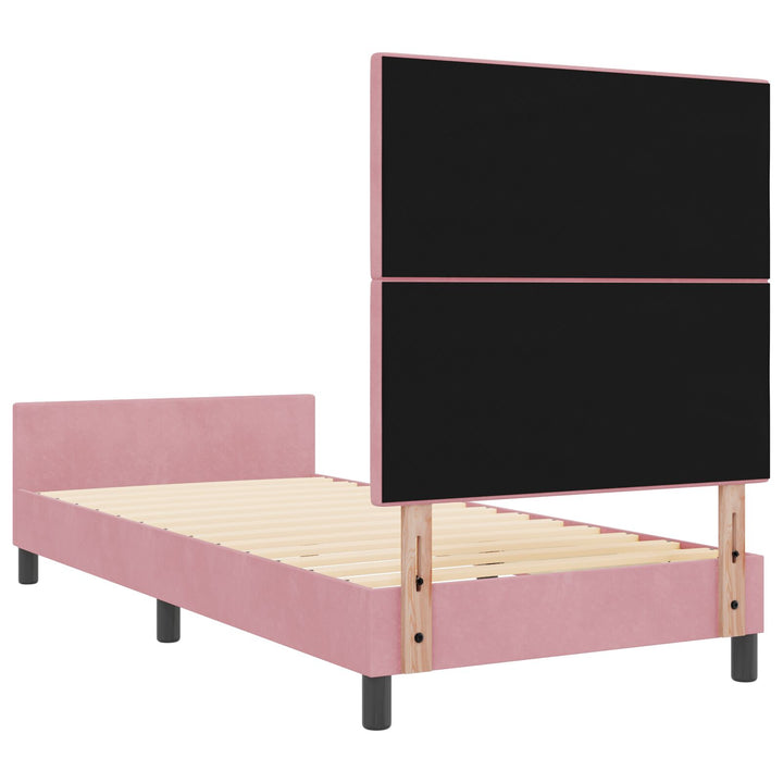 Sengestel Pink 90x200 cm Fløjl