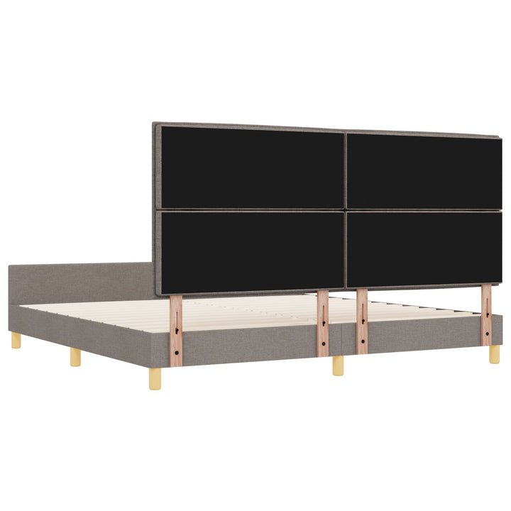 Sengestel Taupe 200x200 cm i stof