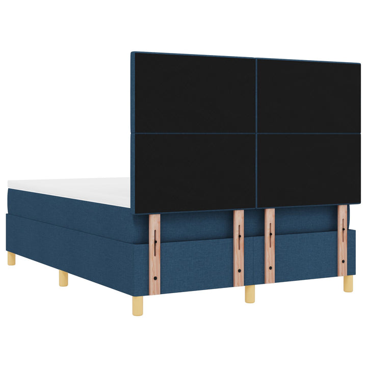 Sengestel med Madras Blå Stof 140 x 190 cm Sengestel