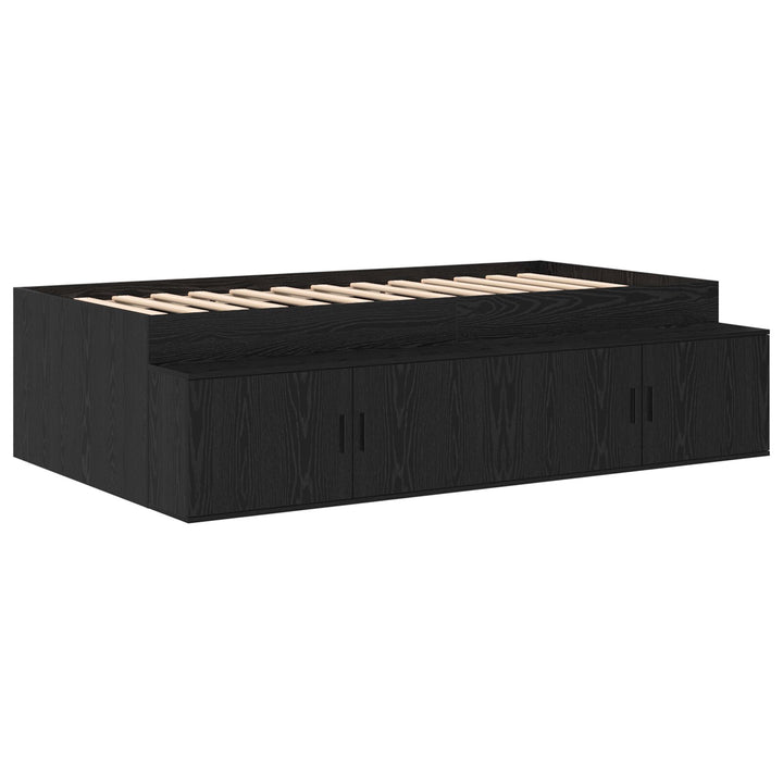 Sengestel Sort egetræ 100 x 200 cm