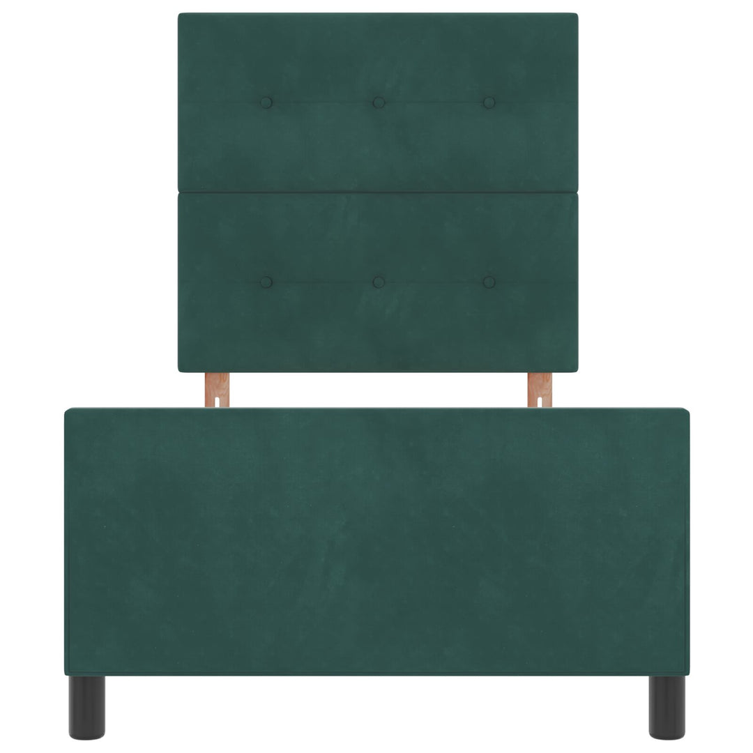 Sengestel Mørkegrøn 90x190 cm Velour