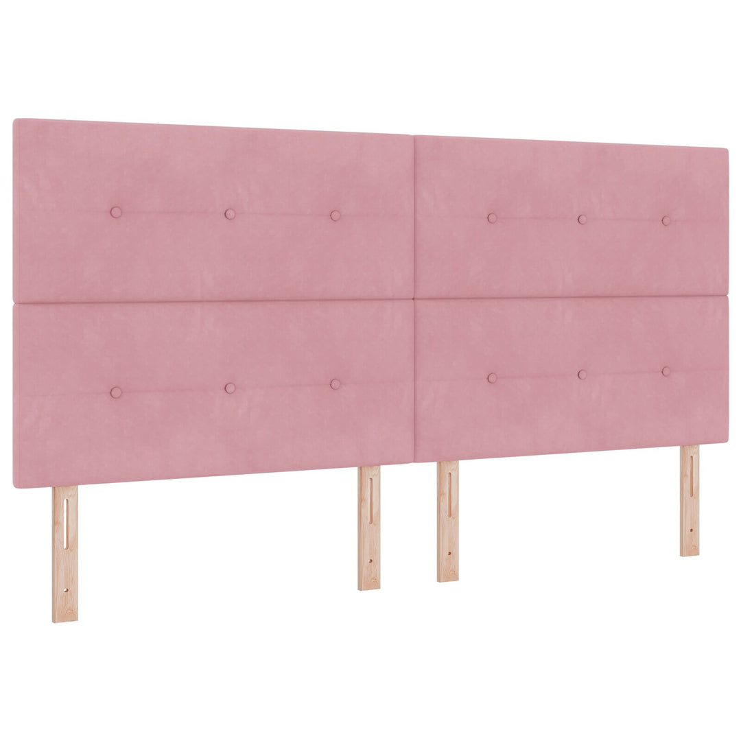 Sengestel Pink 200x200 cm Fløjl