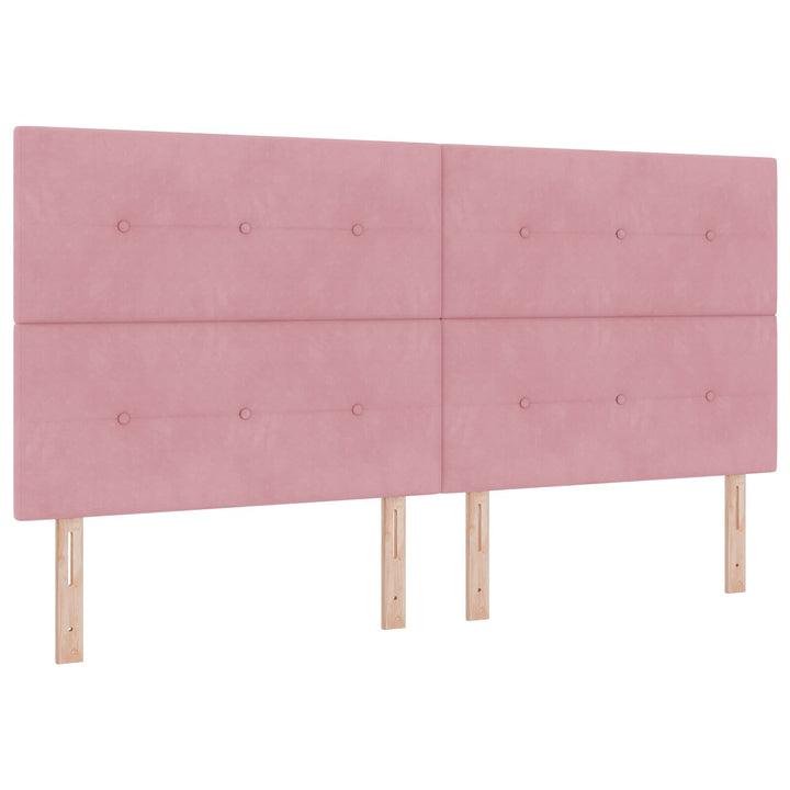 Sengestel Pink 200x200 cm Fløjl