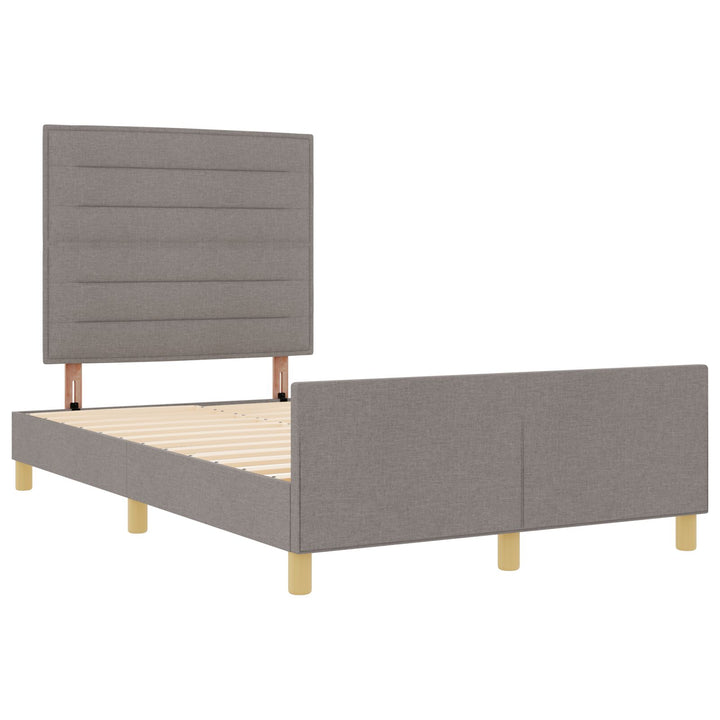 Taupe Stof Sengestel 140x190 cm